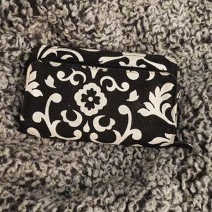 Thirty-One Black/White Floral Wallet